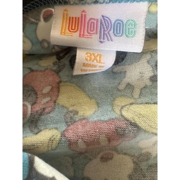 NWT LulaRoe x Disney Mickey Mouse Irma Tunic Top Short Sleeve Plus Size 3XL - Picture 12 of 15